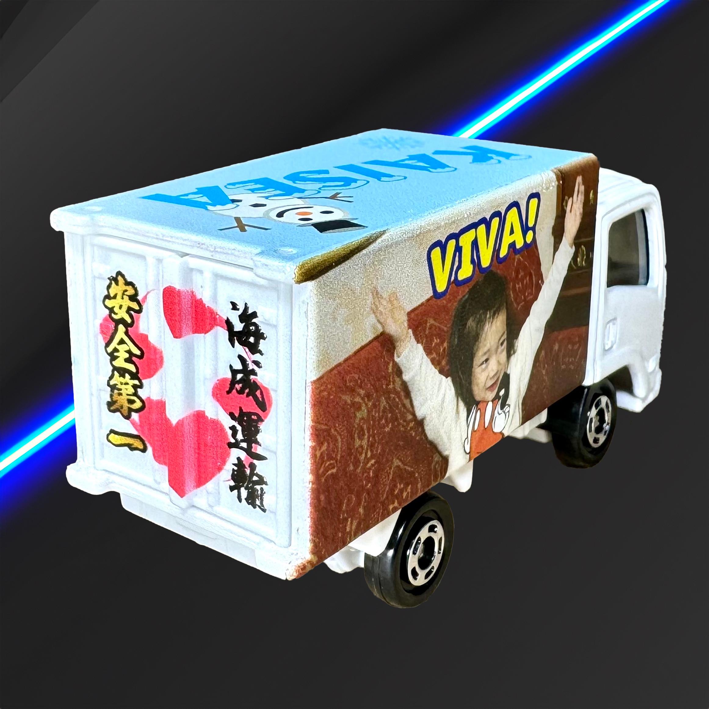 ☆送料込☆オリジナルミニカー（後部観音＋３面プリント）が１台から写真を送るだけカンタンオーダー 大人も子ども大喜び1枚目の画像